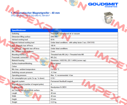 TPGC040378 Goudsmit Magnetics