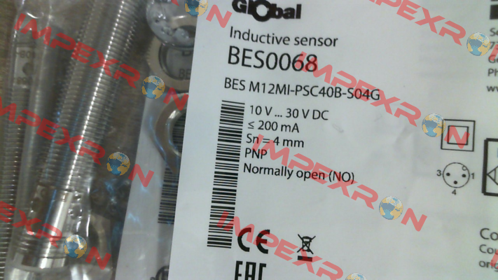 PN: BES0068, Type: BES M12MI-PSC40B-S04G Balluff