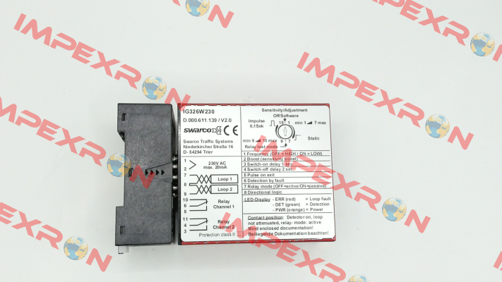 D.000.611.139 IG326W230 - 2 Ch. 230V SWARCO