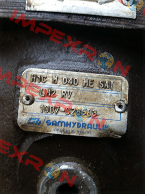 old reference - H1C M 040 ME SAI - new reference H1CM-040-ME-OC-SAI-LM2-RV-N-XXXX-000-XX-XX-XX  Sam Hydraulik