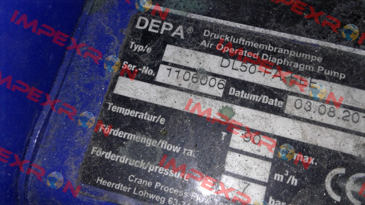 Membrane DL50E  Depa Pumps