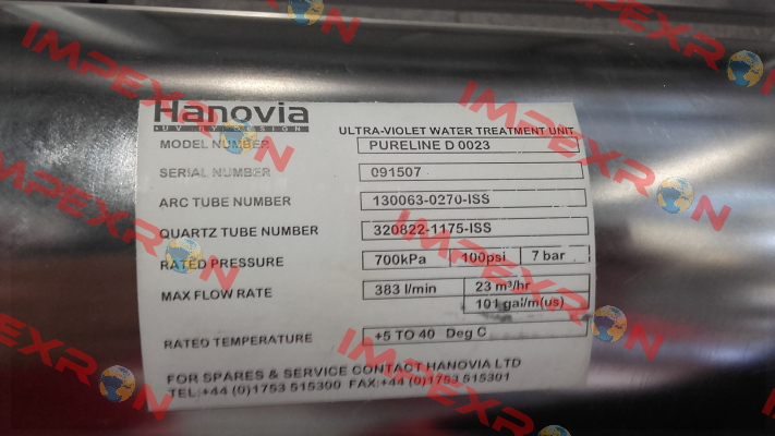 130063-0270  Hanovia
