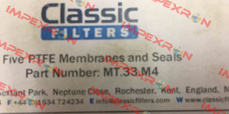 901937 / Type: MT-33-M4 Classic filters
