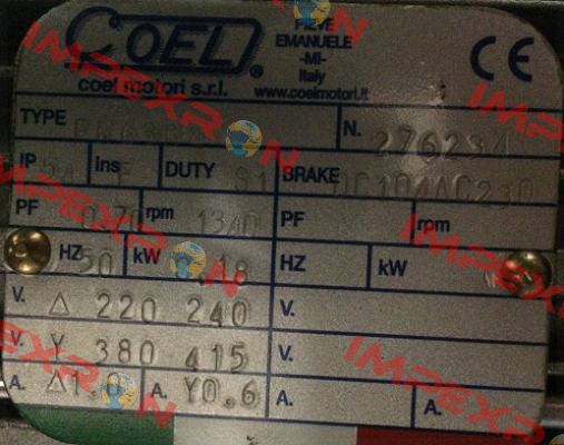 FK63B4B5  COEL MOTOR 