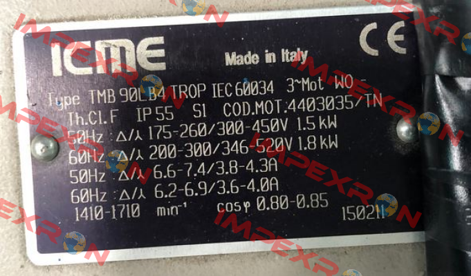TMB 90LB4TROP   IEC60034  3~Mot Icme Motor