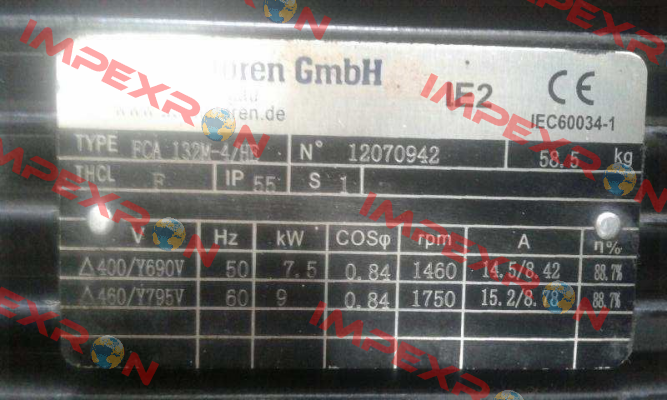 IE2AC13M4004 AC Motoren
