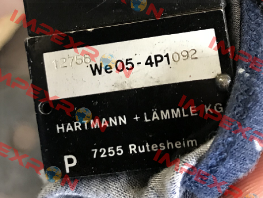 WE05-4P1092D24/0H Hartmann-Lammle