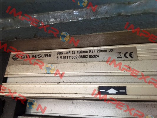BS-HR 5Z 450mm REF 20mm DX - obsolete, replaced by GVS200 T5E 0450 05VL M0.5/S C58 Givi Misure