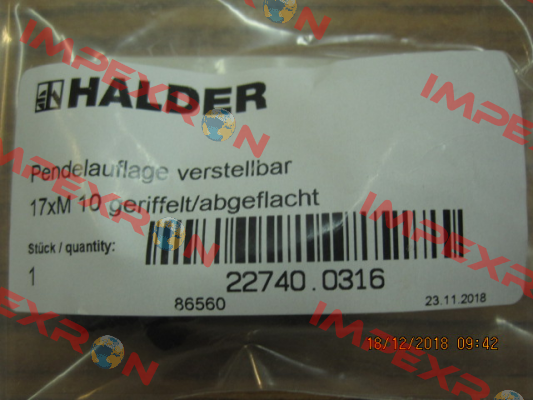 22740.0316 (EH 22740) Halder