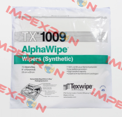 TX1009 (pack 1x150 pcs) Texwipe