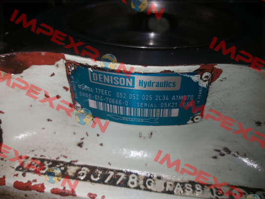 T7EEC 052 052 025 2L34 A1M0 70 / 014-70666-0 Denison (Parker)