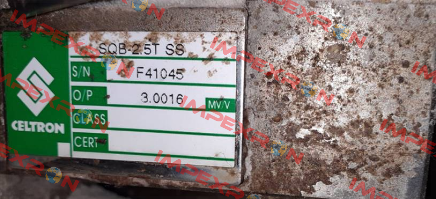 SQB-2,5T SS S/N:F41045 old code,new code 00SQB-02T5-F0-00F Celtron