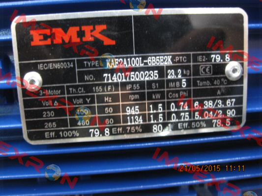 KAE2A100L-6B5E2K  Emk-motor