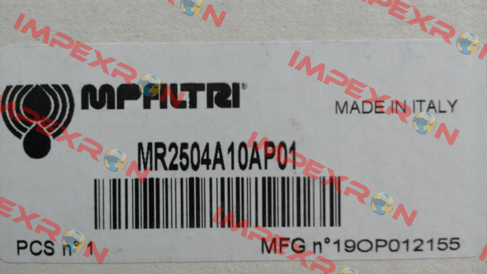 P/N: 2625 Type: MR-250-4-A10-A-P01 MP Filtri