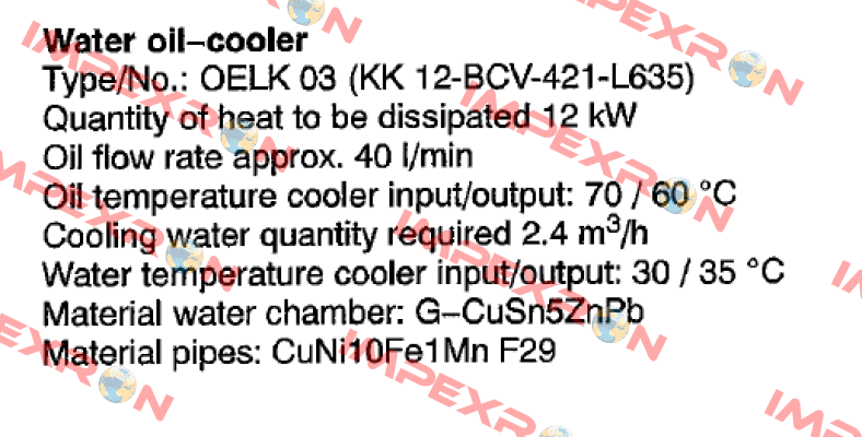KK12-BCV-421(V1) L635  HS Cooler