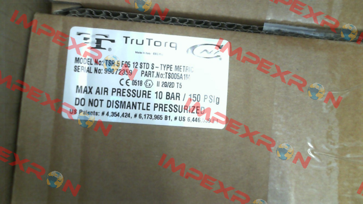 TSR 5 F05 12 STD S-Type metric (TS005A1M) Trutorq