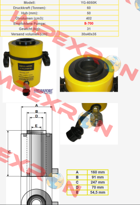 YG-6050K Hydrafore Power Tools