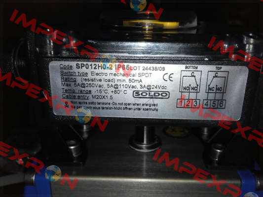 SP012A0-EZW00R1 old code/ SP01200-EHW00A1 new code Soldo