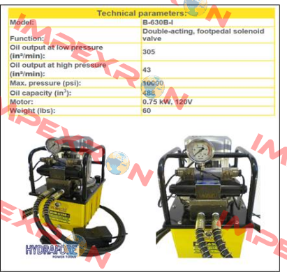 B-630B-I Hydrafore Power Tools