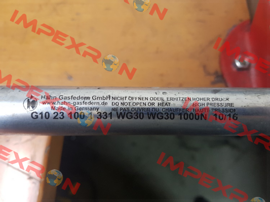 G10-23ST-41548  / G 10 23 0100 1 0331 WG30 WG30 01000N Hahn Gasfedern