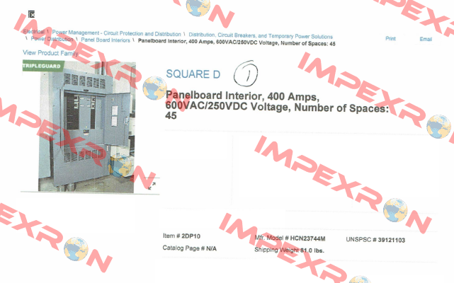 HCN23744M  Square D (Schneider Electric)