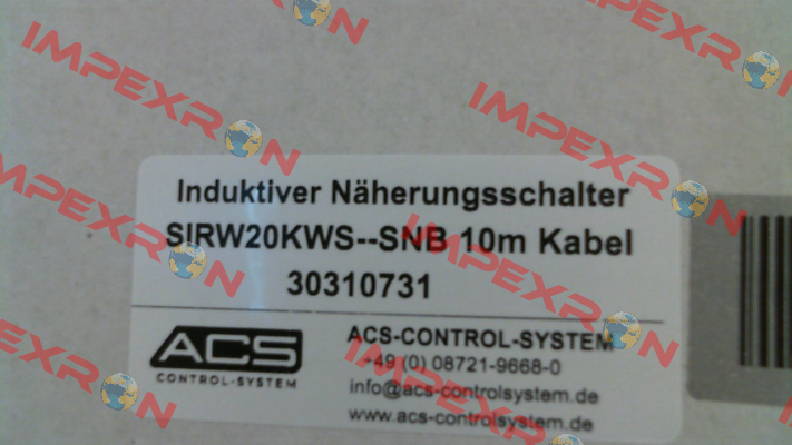 SIRW20KWS--SNB ACS CONTSYS