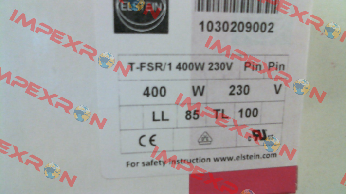 T-FSR/1 (= T-FSR) 400 W 230 V Elstein