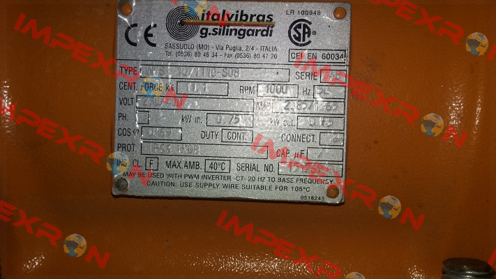  MVSI 10/1110-S08  Italvibras