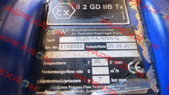 DL25-FA-NNN-Q  obsolete, replacement DH25-FA-NNN-M  Depa Pumps