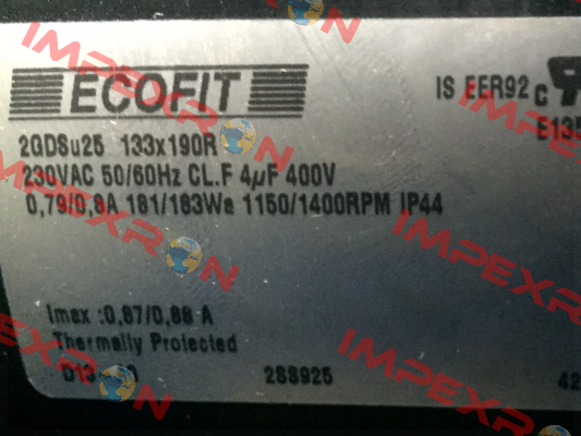 P/N: 1306444, Type: 2GDSu25-133x190R-D13-A0p Ecofit