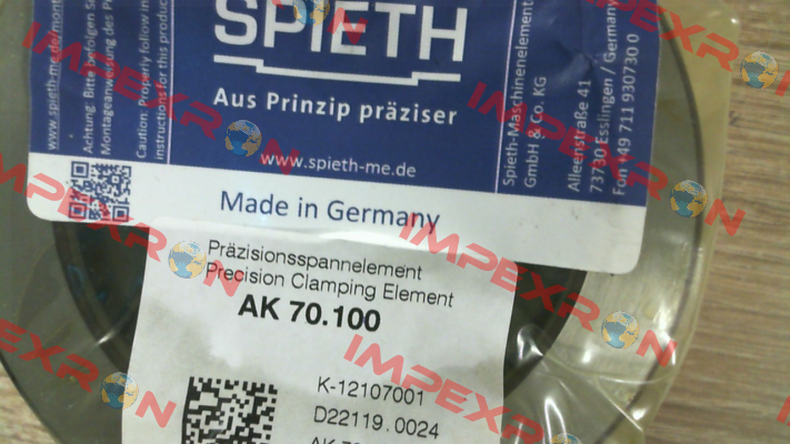 K-12107001 / AK 70.100 Spieth