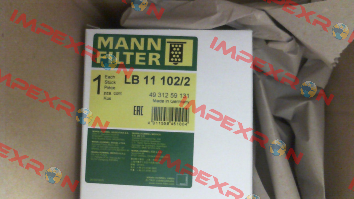 4931259131 / LB 11 102/2 Mann Filter (Mann-Hummel)
