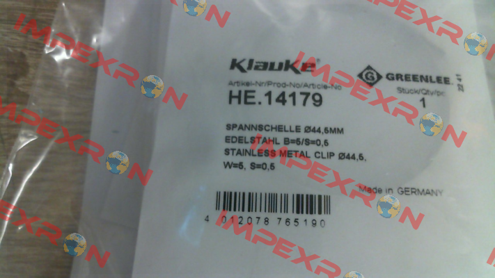 HG-M16926-HE.14179 Klauke
