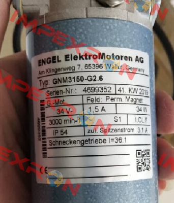 GNM3150−G2.6 Engel Motor