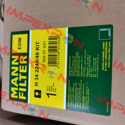 H 34 2240/40 KIT Mann Filter (Mann-Hummel)