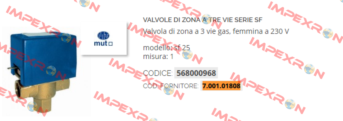 7.001.01808 Mut Meccanica Tovo SpA