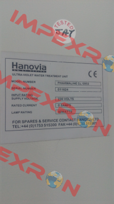 650053-2100-03 Hanovia